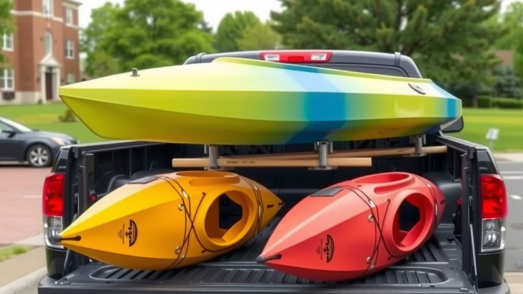 Transporting Two Kayaks in Your Truck Bed