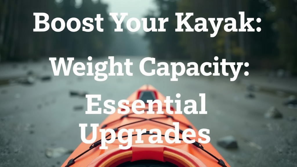 Boost Your Kayak's Weight Capacity: Essential Upgrades