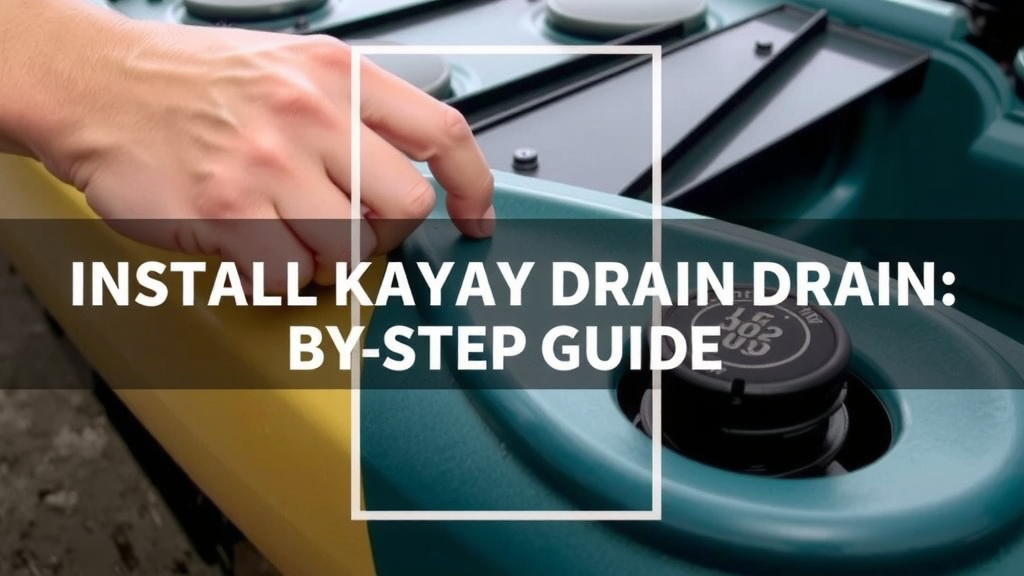 Install a Kayak Drain Plug: Step-by-Step Guide