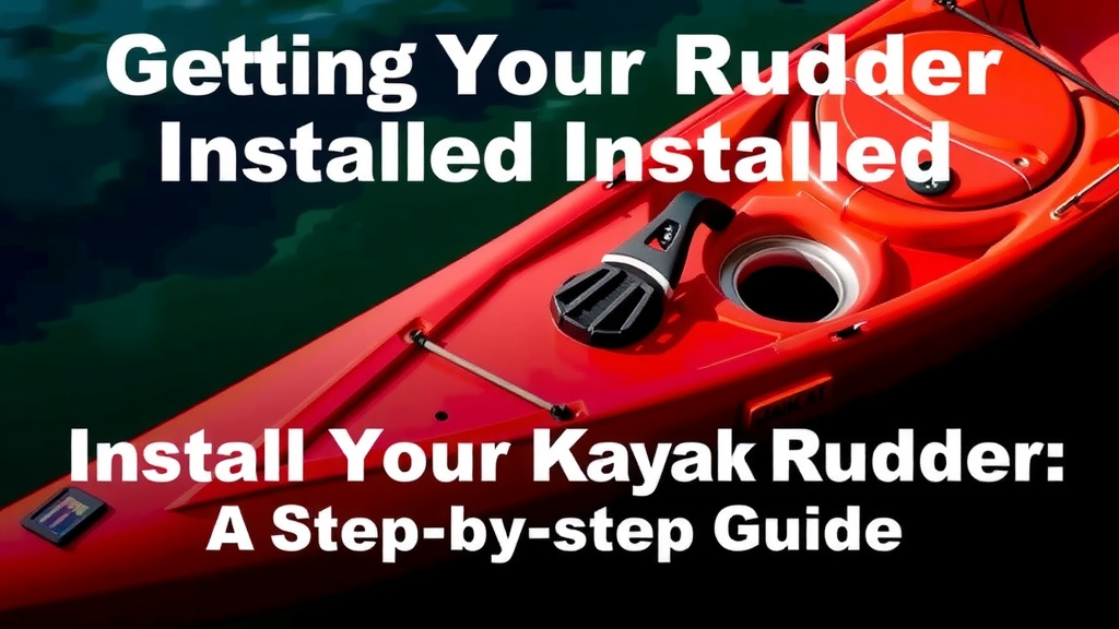 Getting Your Kayak Rudder Installed