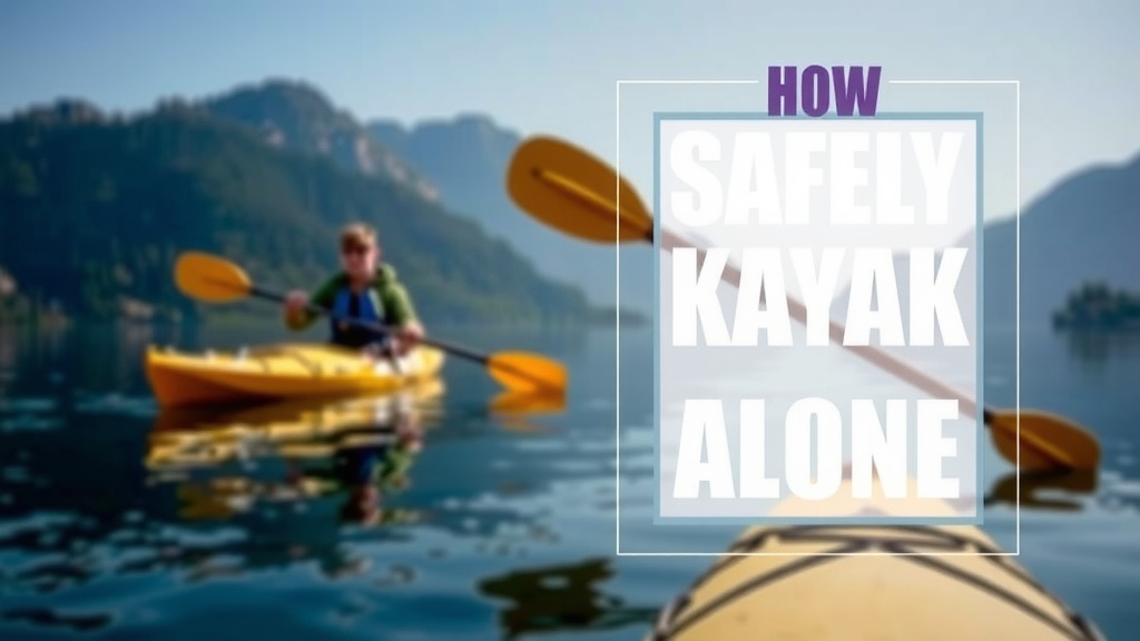 How to Safely Kayak Alone: A Beginner's Guide