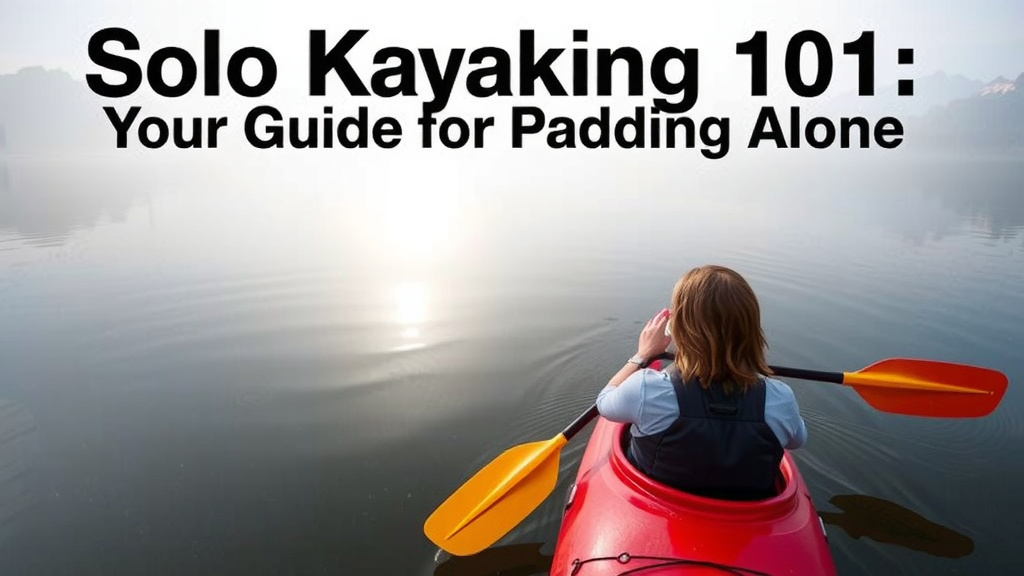 Solo Kayaking 101: Your Guide to Paddling Alone