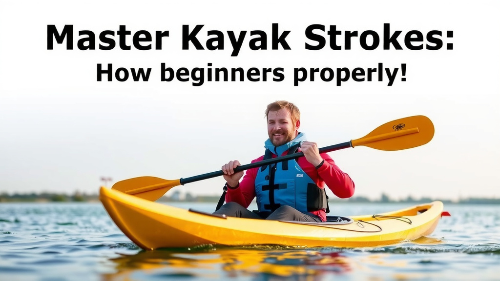 Master Kayak Strokes: A Beginner's Guide