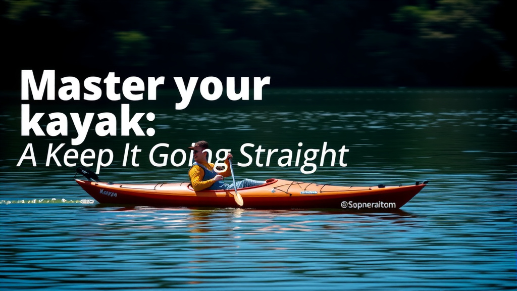 Master Your Kayak: How to Keep It Going Straight