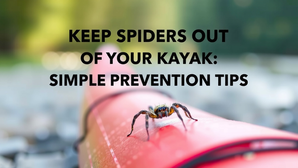 Keep Spiders Out of Your Kayak: Simple Prevention Tips