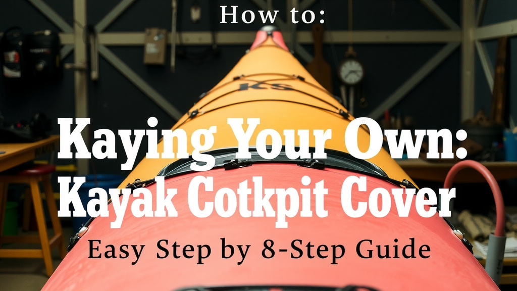 Crafting Your Own Kayak Cockpit Cover