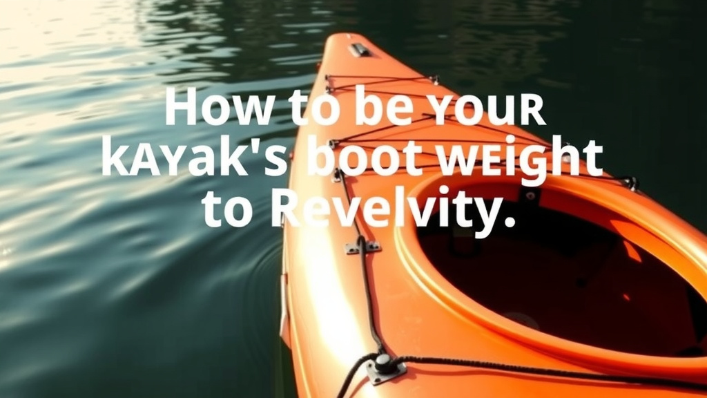 Boost Your Kayak's Weight Capacity: Expert Tips