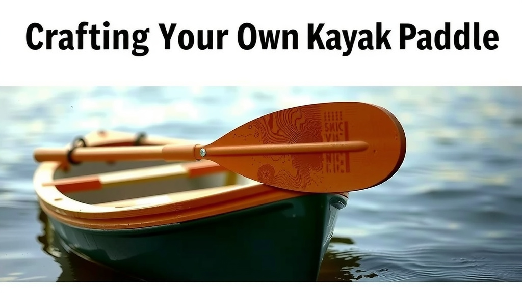 Crafting Your Own Kayak Paddle: A Step-by-Step Guide