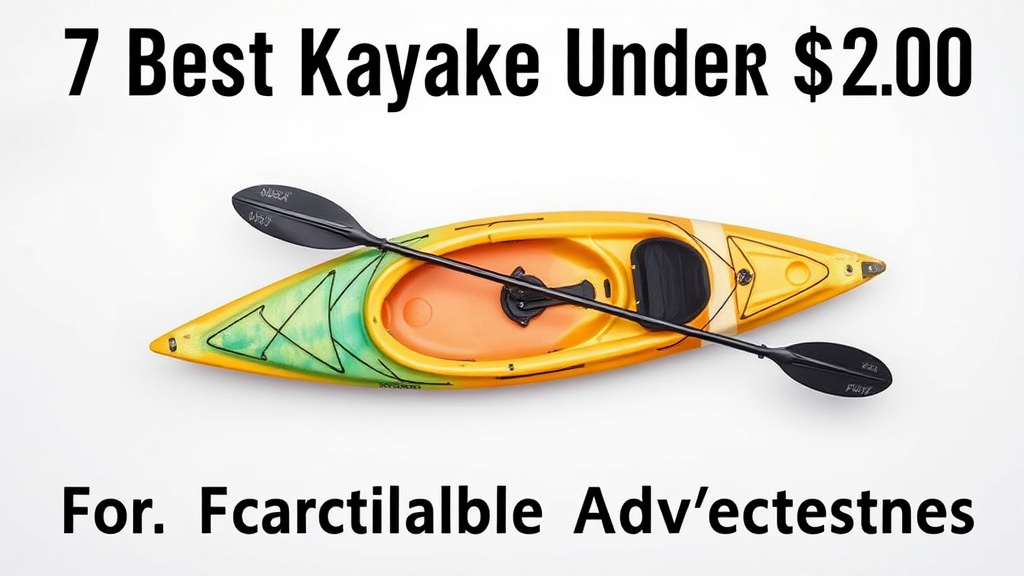 7 Best Kayaks Under $200 For Affordable Adventures
