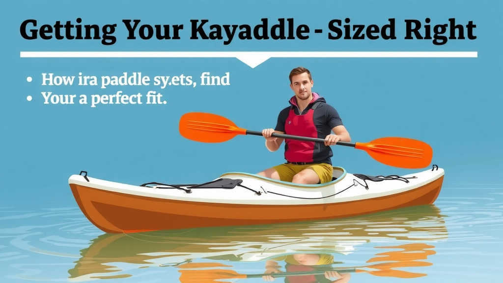 Getting Your Kayak Paddle Sized Right