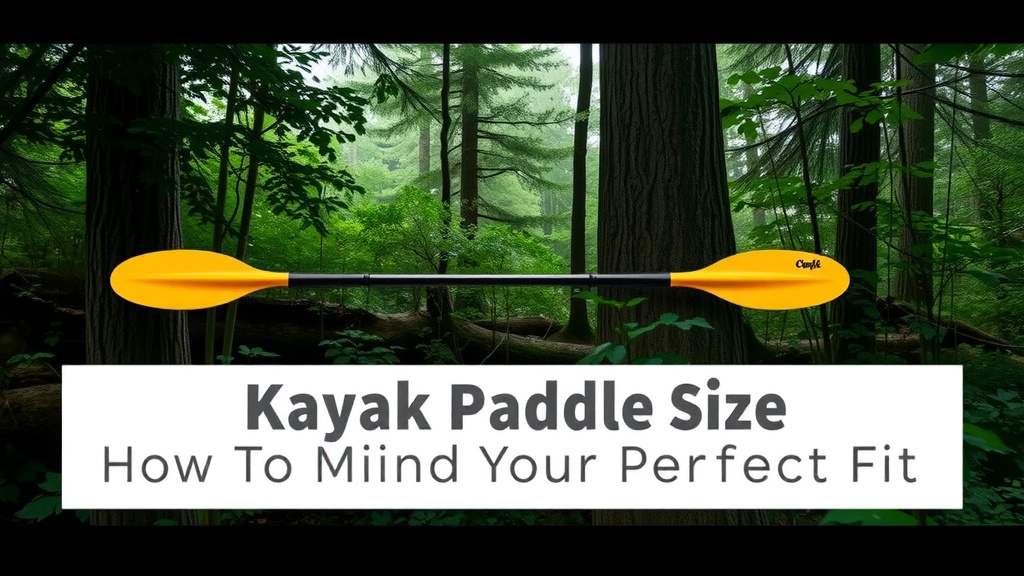 Finding Your Kayak Paddle's Perfect Length