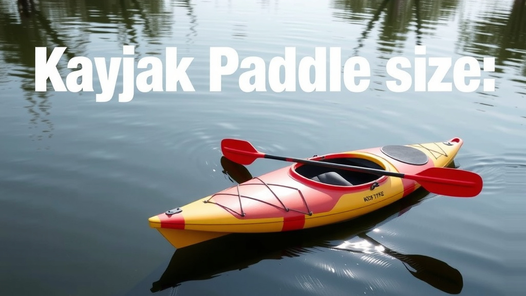 Kayak Paddle Size: How to Find Your Perfect Fit