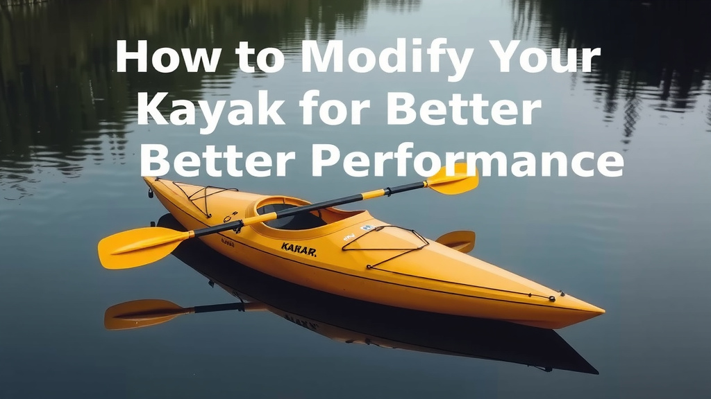 How to Modify Your Kayak for Better Performance