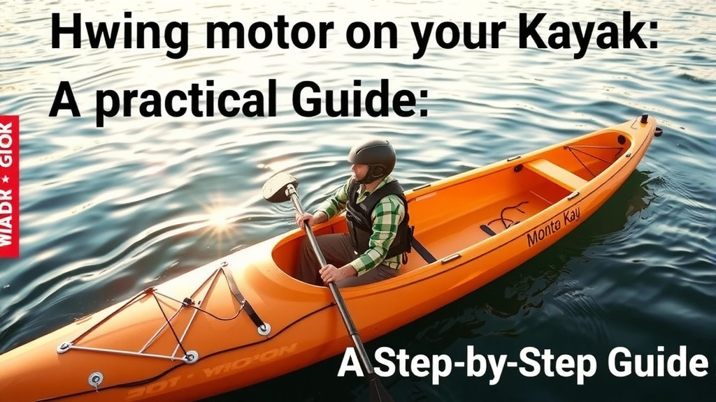 Putting a Motor on Your Kayak: A Practical Guide