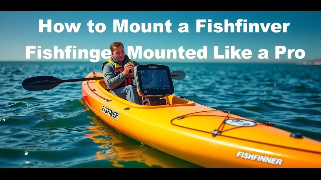 Getting Your Kayak Fishfinder Mounted Like a Pro