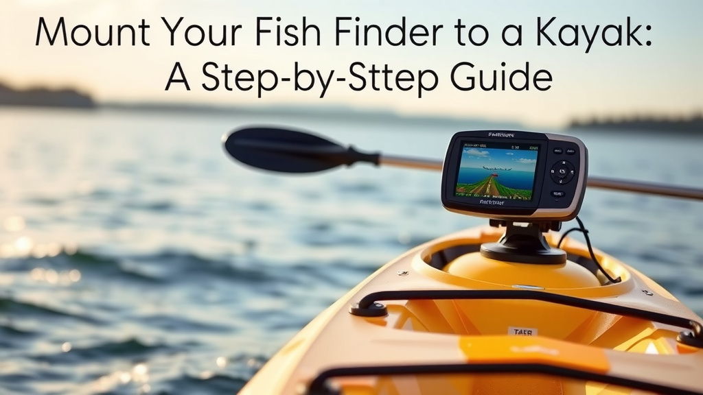 Mount Your Fish Finder to a Kayak: A Step-by-Step Guide