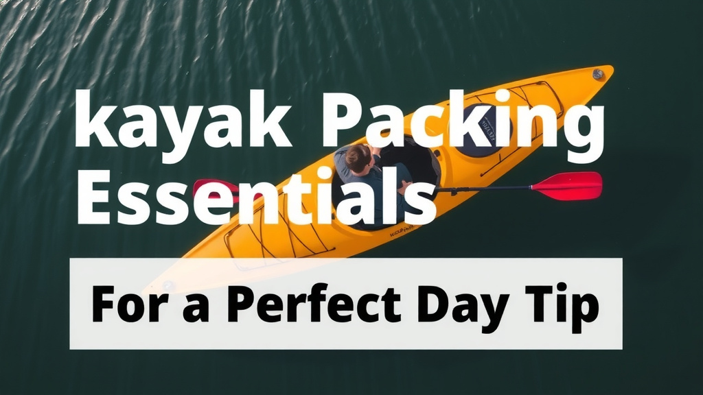 Kayak Packing Essentials for a Perfect Day Trip