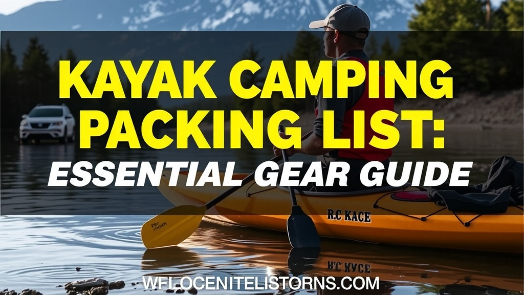 Kayak Camping Packing List: Essential Gear Guide