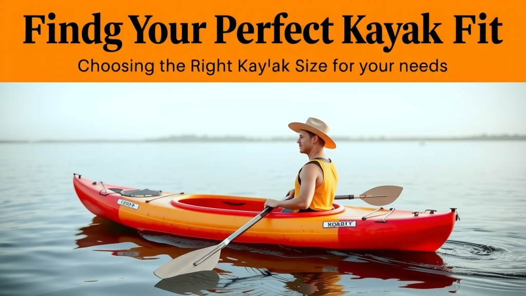 Finding Your Perfect Kayak Fit