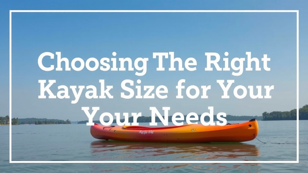 Choosing the Right Kayak Size for Your Needs
