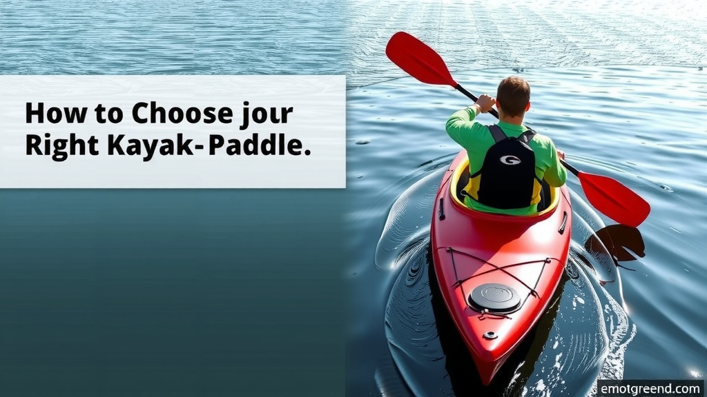 How to Choose the Right Kayak Paddle for You