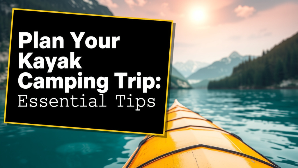 Plan Your Kayak Camping Trip: Essential Tips
