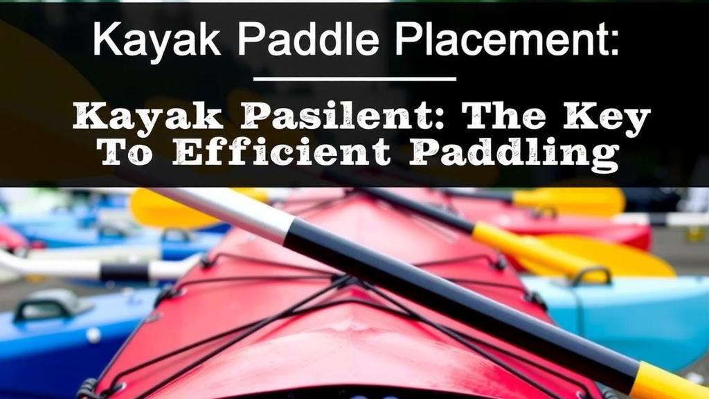 Kayak Paddle Placement: The Key To Efficient Paddling