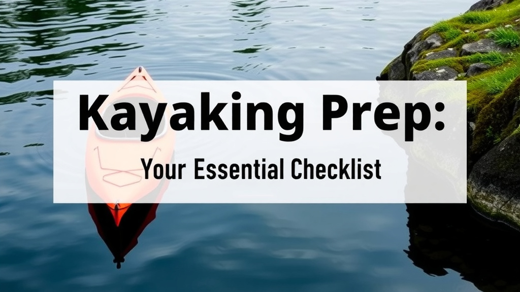Kayaking Prep: Your Essential Checklist