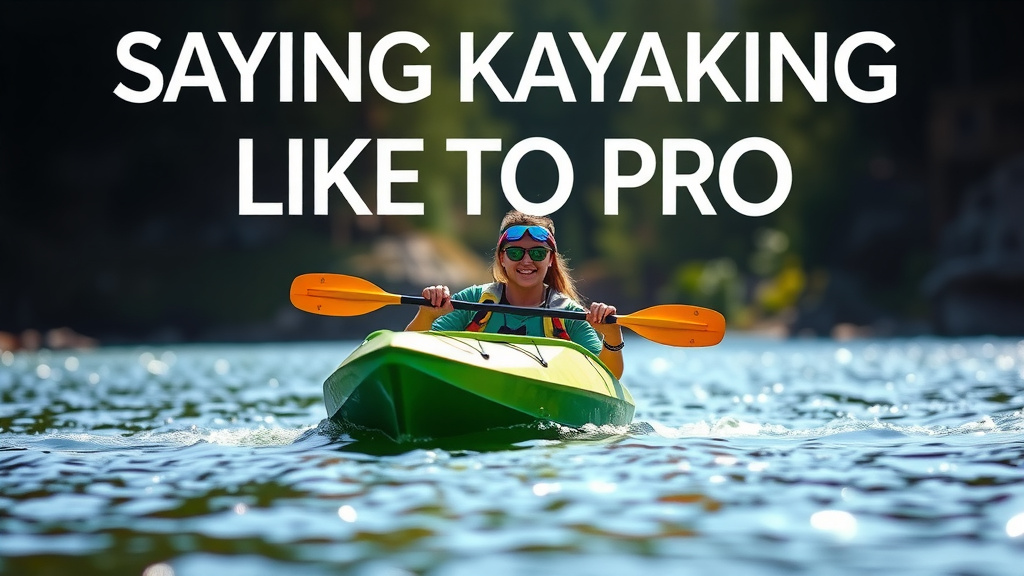 Saying Kayaking Like a Pro