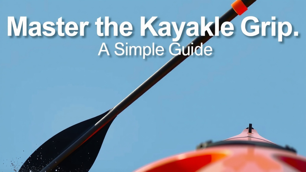 Mastering Your Kayak Paddle Grip for Better Paddling