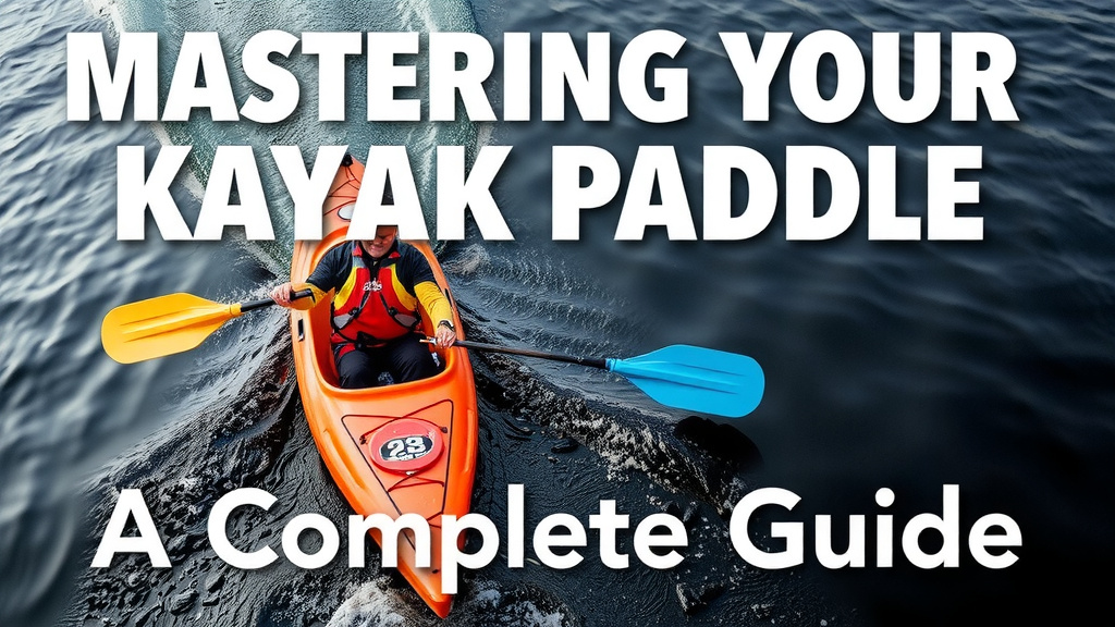 Mastering Your Kayak Paddle: A Complete Guide