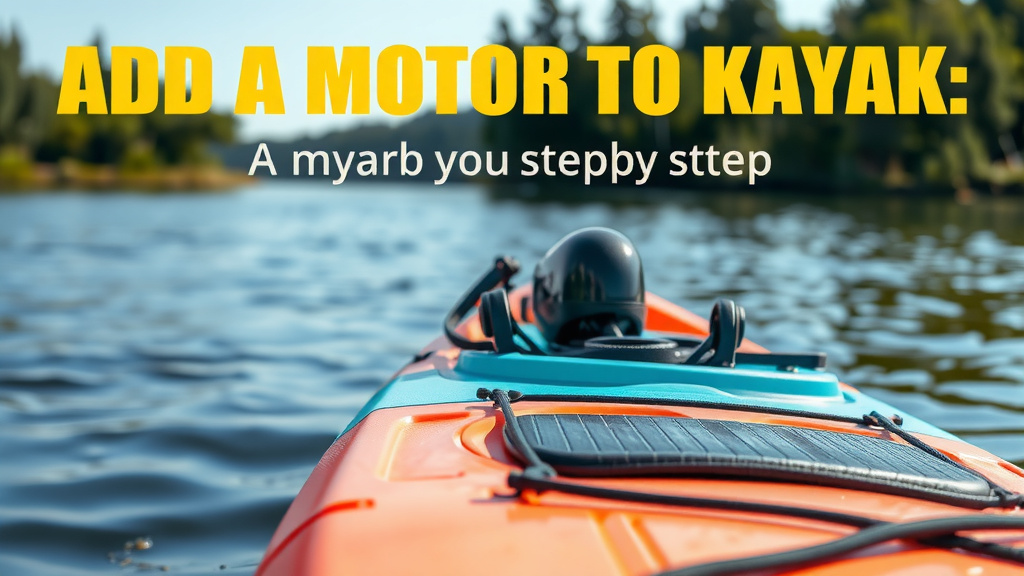 Add a Motor to Your Kayak: A Step-by-Step Guide