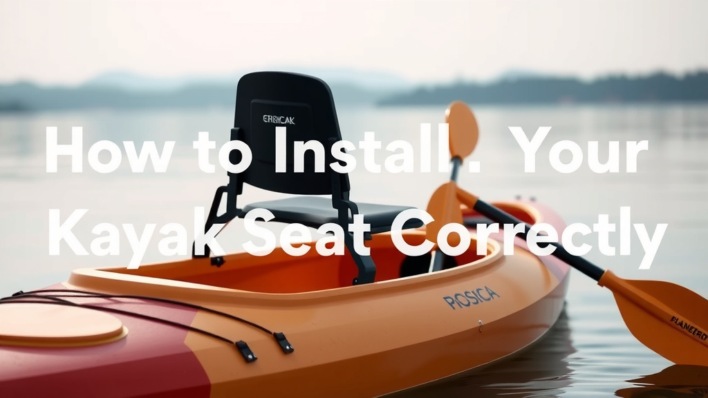 How to Install Your Kayak Seat Correctly