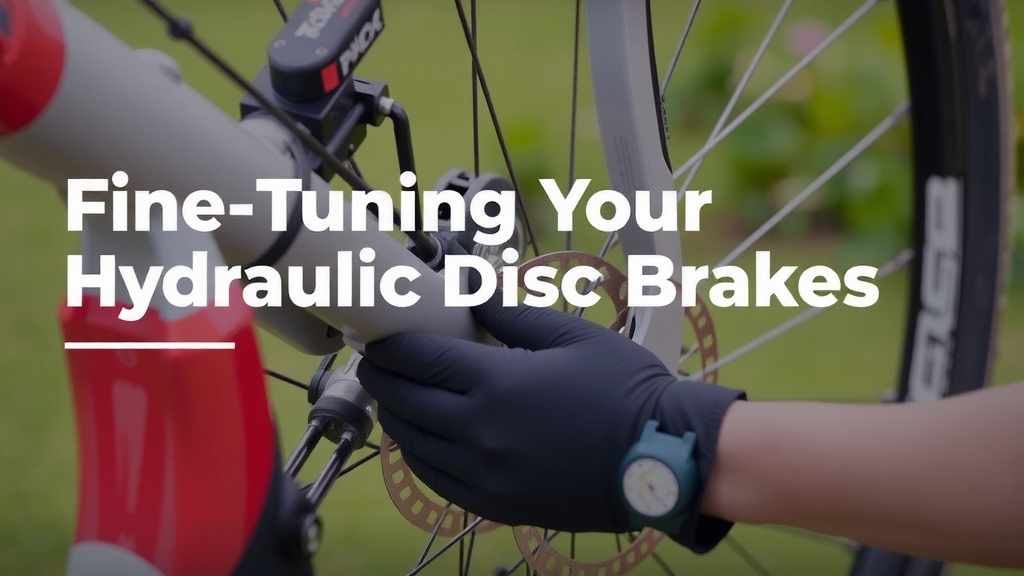 Fine-Tuning Your Mountain Bike's Hydraulic Disc Brakes