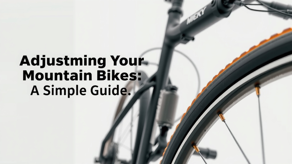 Adjusting Your Mountain Bike: A Simple Guide