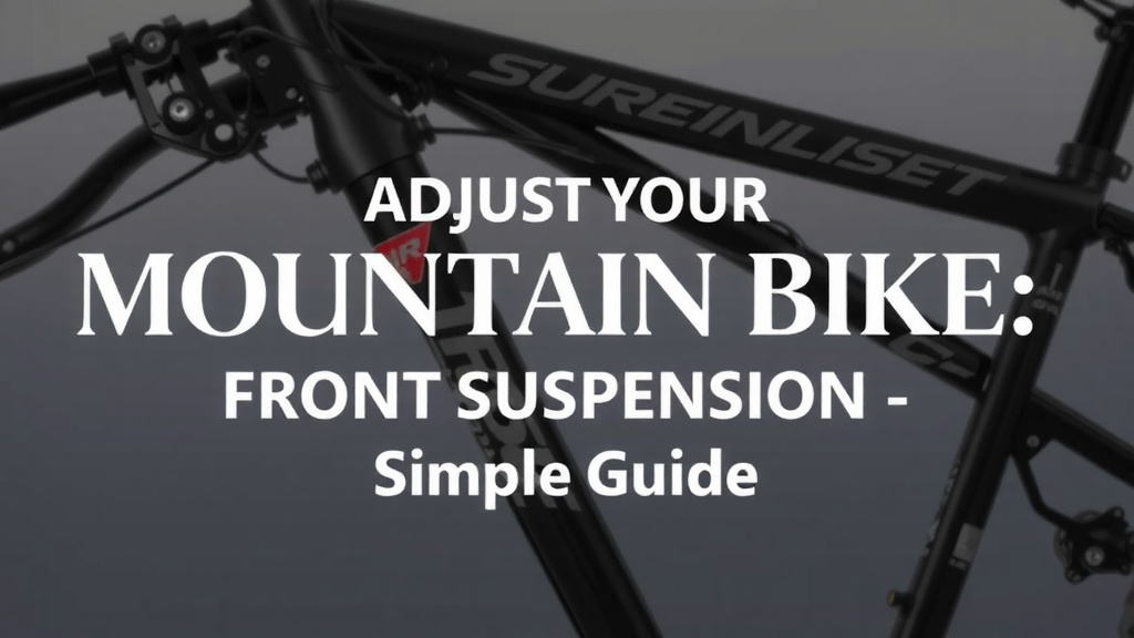 Adjust Your Mountain Bike Front Suspension: A Simple Guide