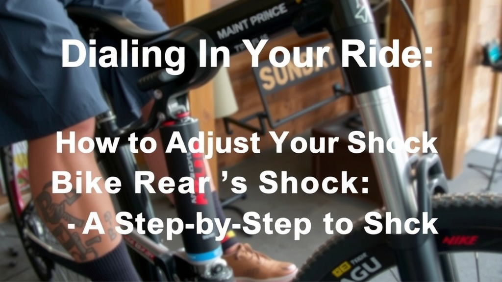 Dialing In Your Ride: How to Adjust Your Mountain Bike's Rear Shock