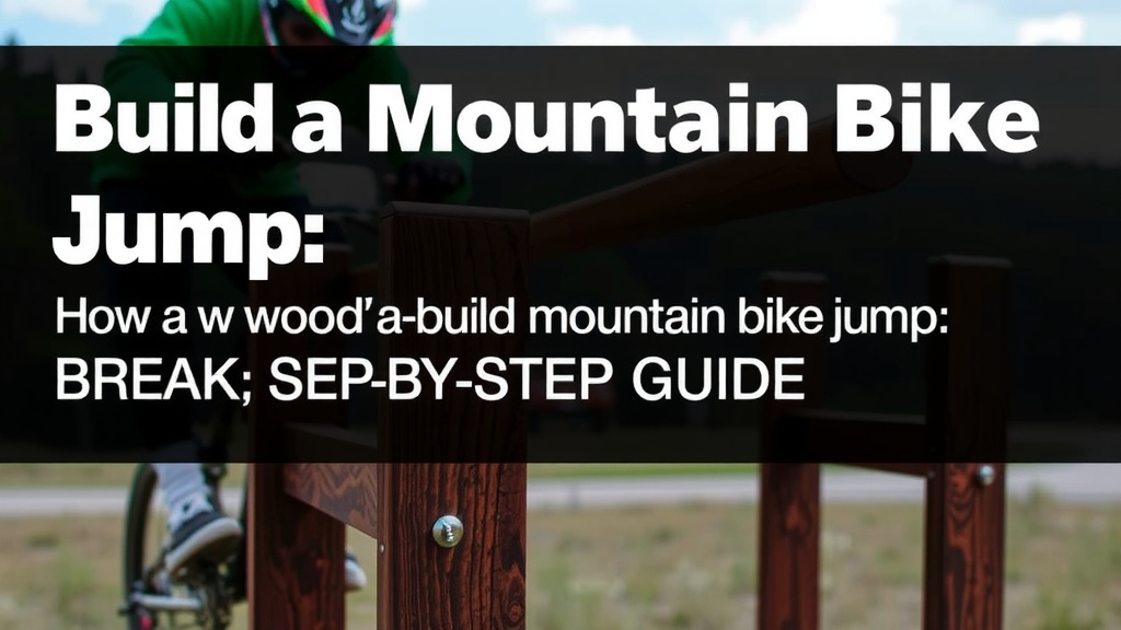 Build a Wood Mountain Bike Jump: Step-by-Step Guide