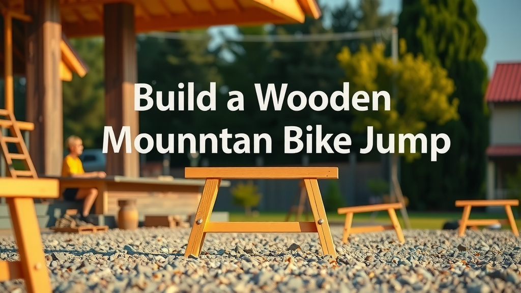Crafting Your Own Wooden Mountain Bike Jump