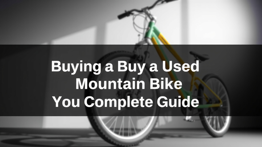 Buying a Used Mountain Bike: Your Complete Guide
