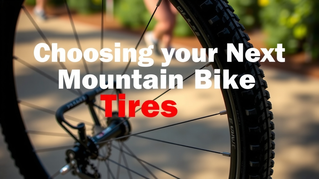 Choosing Your Next Mountain Bike Tires