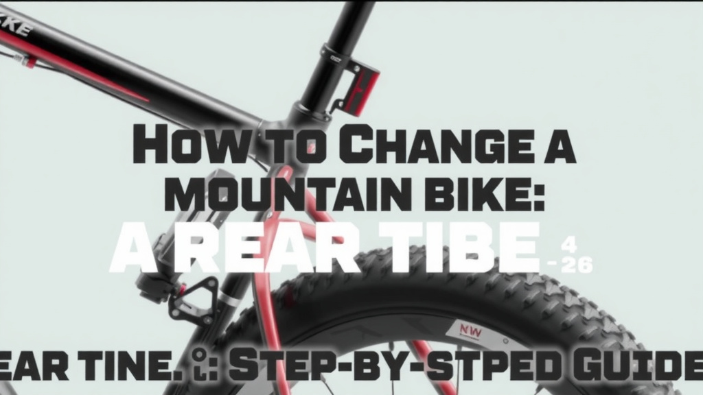 How to Change a Mountain Bike Rear Tube: A Step-by-Step Guide