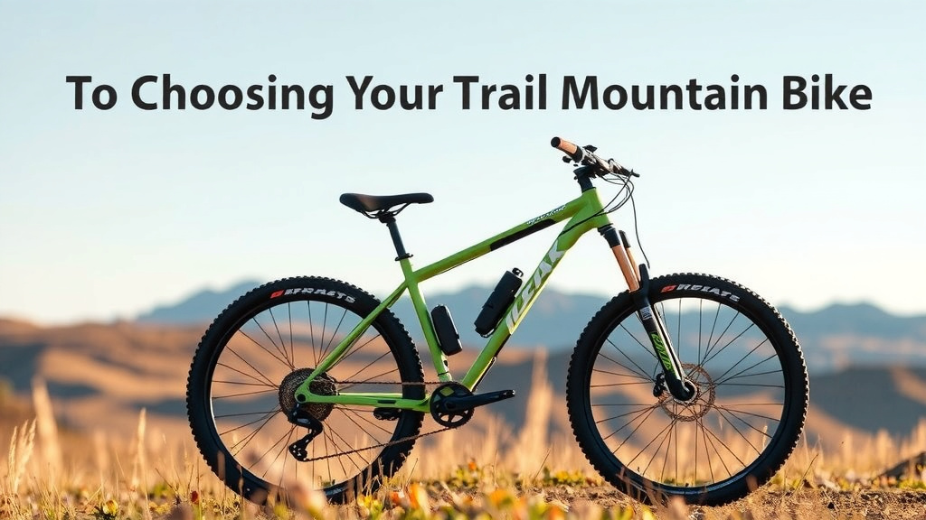 Selecting Your Ideal Trail Mountain Bike