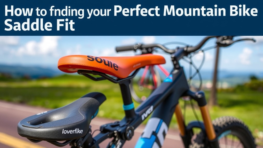Finding Your Perfect Mountain Bike Saddle Fit