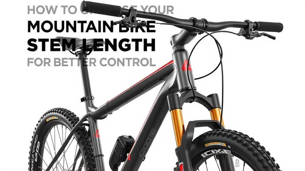 Choose Your Mountain Bike Stem Length for Better Control