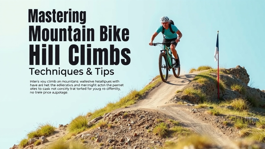 Mastering Mountain Bike Hill Climbs: Techniques & Tips