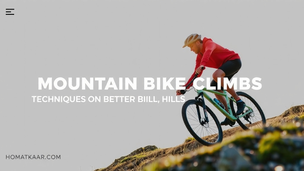 Master Mountain Bike Climbs: Techniques for Better Uphills