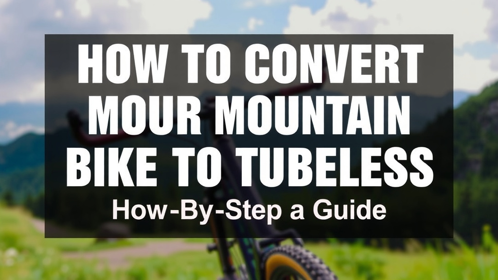 Convert Mountain Bike To Tubeless: Step-by-Step Guide