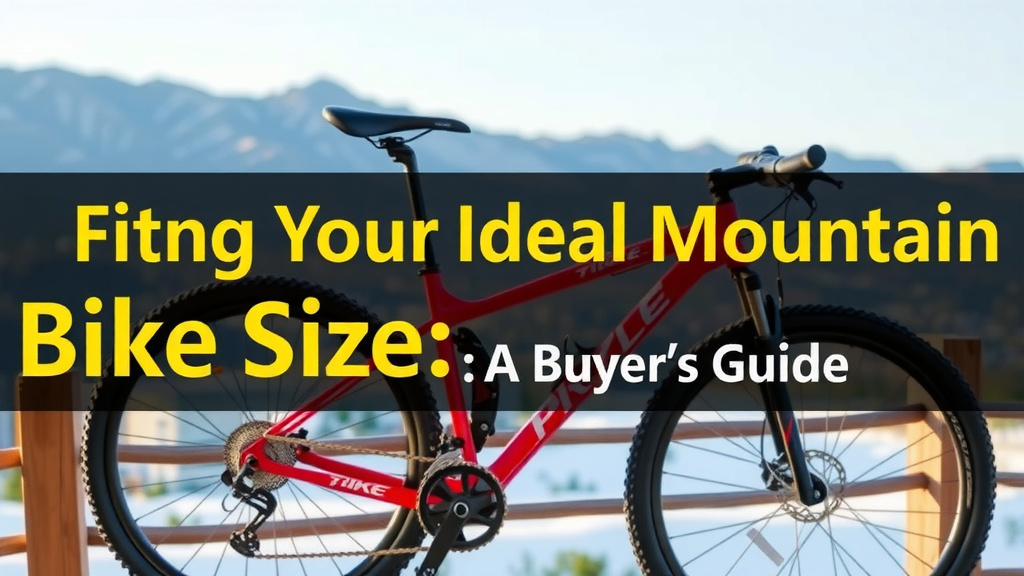 Finding Your Ideal Mountain Bike Size
