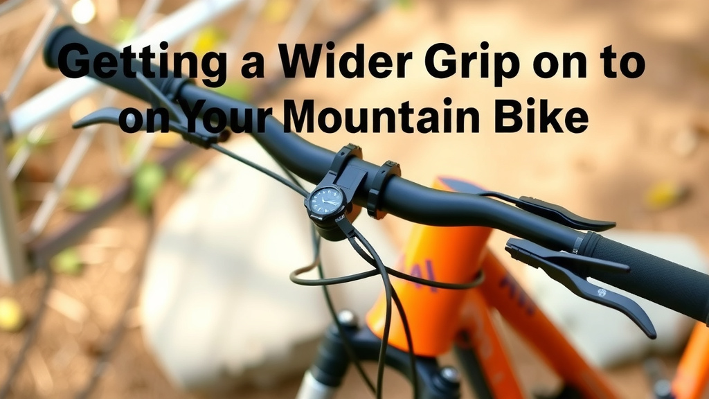 Getting a Wider Grip on Your Mountain Bike